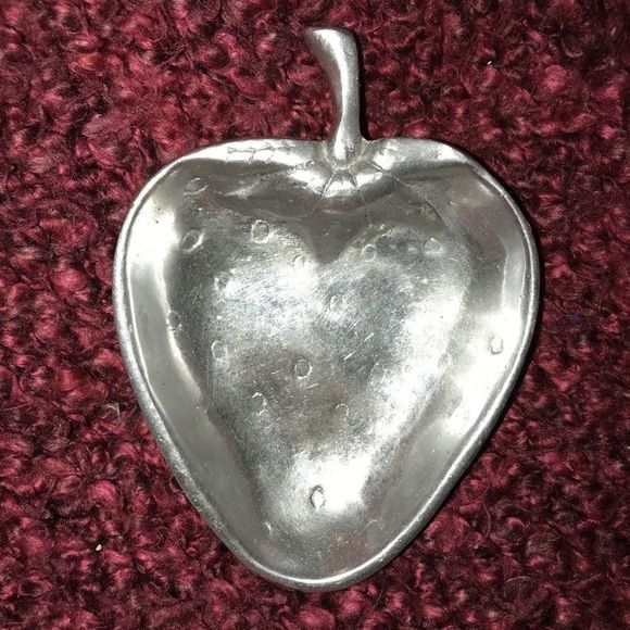 Arte Giancarlo Vintage Pewter Strawberry Dish - Picture 1 of 6